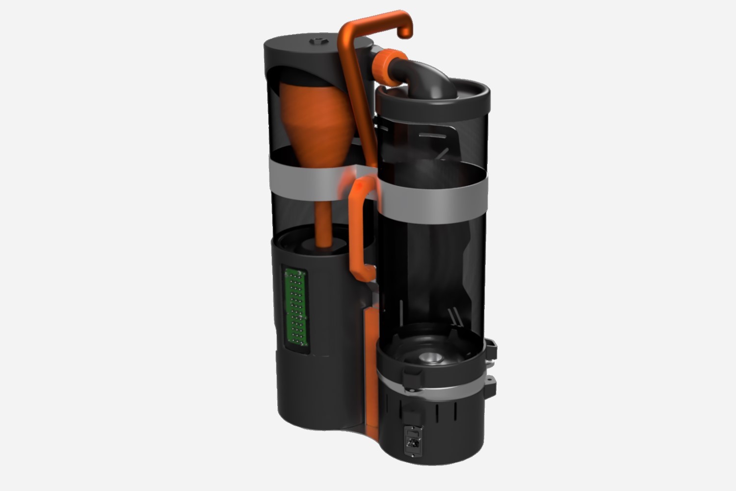 SmartLance EX connected to Extractor via orange hose