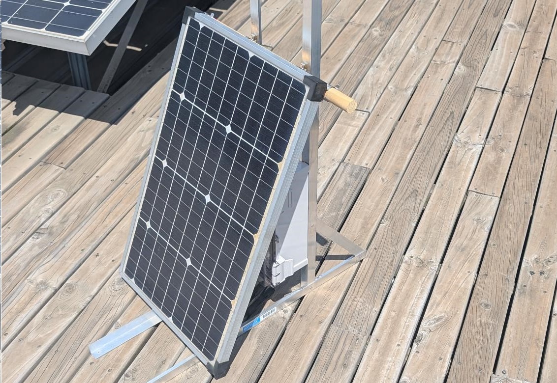 DMS installed with solar panel