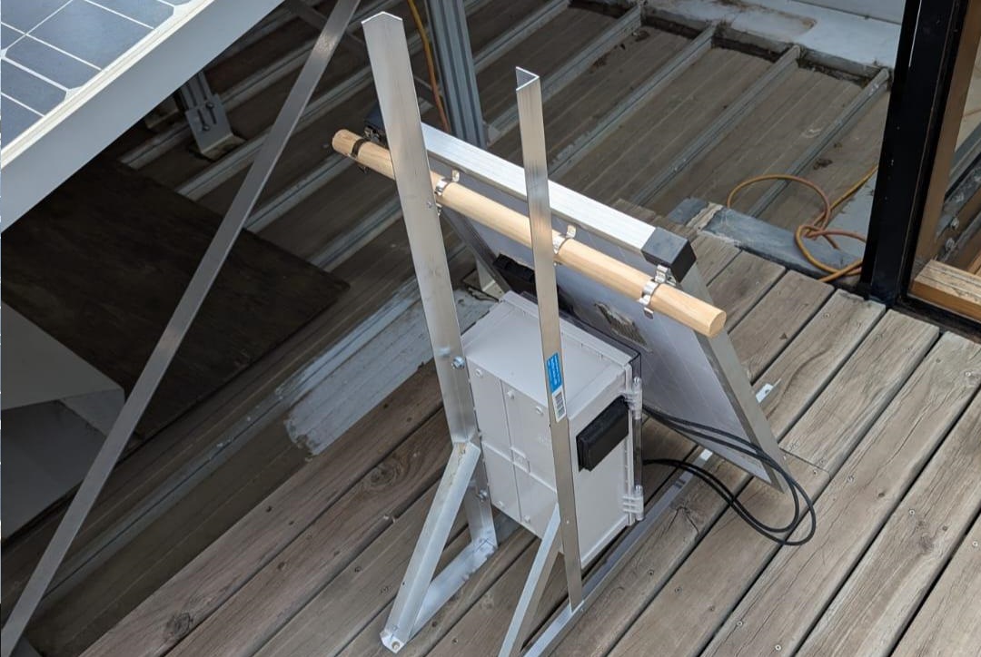 DMS installed with solar panel.